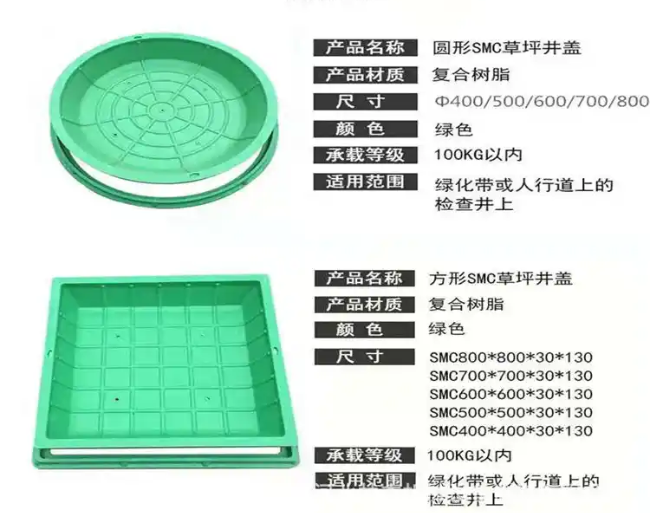 句容树脂复合种植井盖展示